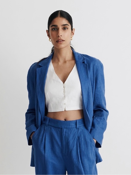 Madewell Jackets & Blazers - Madewell Crossover Linen Blazer